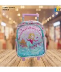 MERMAID School Backpack With Wheels, Lunch Box & Pencil Case ITEM NO.15009T-3