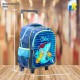 Shark Kids' Trolley School Backpack With Wheels, Lunch Box Bag & Pencil Case Item No.15007T-3