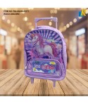 ROCO UNICORN School Backpack With Wheels, Lunch Box & Pencil Case ITEM NO.RQUQJM2331TY