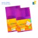 YUAN DA LONG Multiple Color Paper Metallic With Pattern in - Pack of 100 - Shiny Craft Paper ITEM NO: PI0002