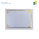 Award Certificates - 20 Blank Plain White Paper Sheets - with Gold Foil Metallic Border Item No.24606-1