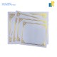 Award Certificates - 20 Blank Plain White Paper Sheets - with Gold Foil Metallic Border Item No.24606-1