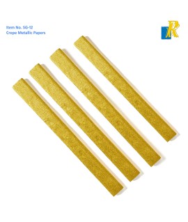 Crepe Paper Streamers Rolls,Pack of Party & Diy Streamers Golden Colors Item No.SG-12