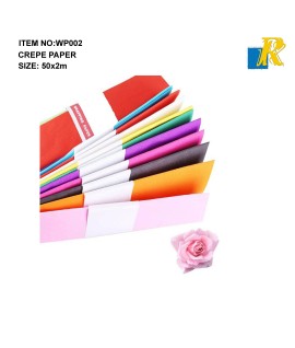 Crepe Paper, 10 Colors Packing, 50X200CM - ITEM NO: WP002