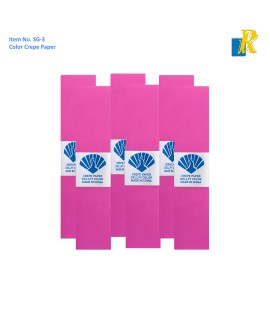 Crepe Paper, Pink Colors Pack OF 1 Crepe Paper Rolls, 50*1M Florist Crepe Paper Item No. SG-3