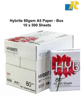 Hybrite 80gsm A5 box 5*500 Sheets