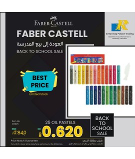 Faber-Castell Oil Pastel Set - Pack of 25 (Assorted) Item No.123025