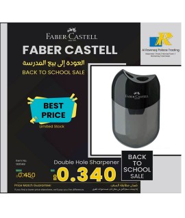 Faber-Castell Apple Sharpener Classic Double Hole, Assorted Colours, ITEM NO:183568
