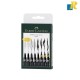 Faber-Castell Artist Pen Set - Pack Of 8 (Black)ITEM NO:167137