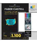Faber-Castell Permanent Marker Slim Wallet Of 4Pc, Assorted-ITEM NO:156472