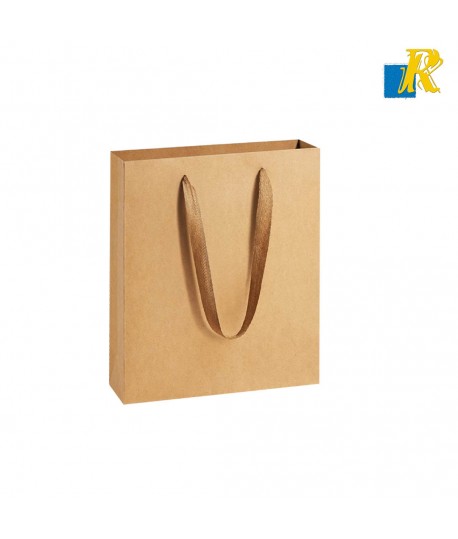 Natural Paper Bags [Pack of 12] Recyclable Kraft Paper Gift, Food Service Bags-ITEM NO:24x14x18