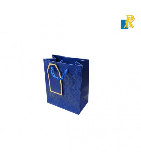 12 pc Rectangle Paper Bags 20.5x11.5x20.5cm, with Nylon Handles, for Gift Bags and Shopping Bags, Black Item No. 20X20X11