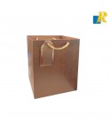 Paper Bags - Embossed Design [Pack of 12] Recyclable Kraft Paper Gift, Food Service Bags-ITEM NO:10405-113
