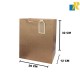 Paper Bags - Embossed Design [Pack of 12] Recyclable Kraft Paper Gift, Food Service Bags-ITEM NO:10405-114