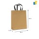 12 pc Rectangle Kraft Paper Bags 26x32x12cm, with Nylon Handles, for Gift Bags and Shopping Bags, Black Item No. 26x32x12