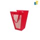 Set of 12 Bags With Transparent Plastic Window For Floral Arrangements Red color Item No. 10416-15
