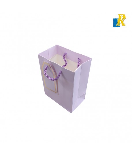 12-Pack Small Color Paper Bags With Rope Handle & Tag 15x12x7cm Item No.20252495