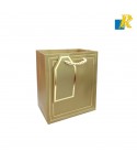 Paper Bags - Golden Printed Design [Pack of 12] Recyclable Kraft Paper Gift, Food Service Bags-ITEM NO:20252606