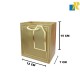 Paper Bags - Golden Printed Design [Pack of 12] Recyclable Kraft Paper Gift, Food Service Bags-ITEM NO:20252606