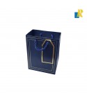 12-Pack Small Color Paper Bags With Golden Design,Rope Handle & Tag 15x12x7cm Item No.20252613