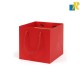 12-Pack Red Paper Bags 26X12X32cm Plain Paper Bags with Rope Handle Item No.GFB034