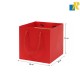 12-Pack Red Paper Bags 26X12X32cm Plain Paper Bags with Rope Handle Item No.GFB034