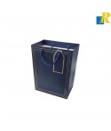 12-Pack Color Paper Bags With Golden Design,Rope Handle & Tag 18x23x10cm Item No.20252627