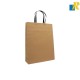 12 pc Rectangle Kraft Paper Bags 31x42x12cm, with Nylon Handles, for Gift Bags and Shopping Bags, Black Item No. 31x42x12