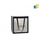 12-Pack Paper Bags With Window & Ribbon Handle 25x25x25cm Item No.20252802