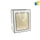 12-Pack Paper Bags With Window & Ribbon Handle 25x35x18cm Item No.20252819