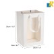 12-Pack Paper Bags With Window & Ribbon Handle 20x30x16cm Item No.20252812