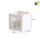 12-Pack Paper Bags With Window & Ribbon Handle 20x20x20cm Item No.20252794