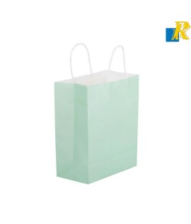 12-Pack Small Color Kraft Paper Bags With Handle & Tag 16x20x8cm Item No.20252710