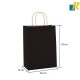 12-Pack Small Color Kraft Paper Bags With Handle & Tag 26x32x12cm Item No.20252743