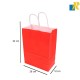 12-Pack Small Color Kraft Paper Bags With Handle & Tag 26x32x12cm Item No.20252744