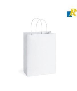 12-Pack Color Kraft Paper Bags With Handle & Tag 31x42x12cm Item No.20252764