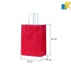 12-Pack Small Color Kraft Paper Bags With Handle & Tag 21x27x10cm Item No.20252722