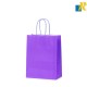 12-Pack Small Color Kraft Paper Bags With Handle & Tag 21x27x10cm Item No.20252734