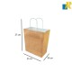 12-Pack Color Kraft Paper Bags With Handle & Tag 21x27x10cm Item No.20252723