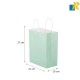 12-Pack Color Kraft Paper Bags With Handle & Tag 21x27x10cm Item No.20252732