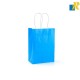 12-Pack Color Kraft Paper Bags With Handle & Tag 21x27x10cm Item No.20252730