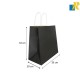 25-Pack Color Kraft Paper Bags With Handle & Tag 33x20x33cm Item No.33x20x33