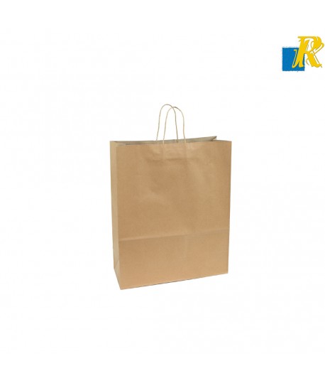 25-Pack Color Kraft Paper Bags With Handle & Tag 31x12x41cm Item No.31x12x41