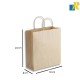 25-Pack Color Kraft Paper Bags With Handle & Tag 24x8x18cm Item No.24x8x18