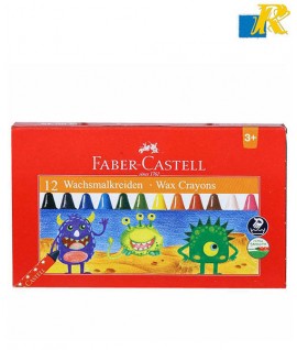 Faber Castell 12 Wax Crayons 57mm