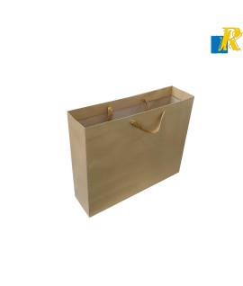 12-Pack Kraft Brown Paper Bags 55x13x40cm Plain Paper Bags with Ribbon Handle Item No.55x13x40CM