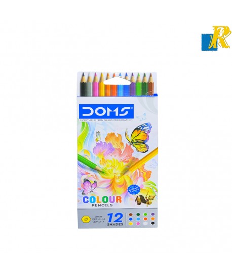 Doms Color Pencils 12 Shades pack 3mm (Art No.80370)