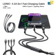 LDNIO- 3-in-1 Fast Charging Data Cable - USB to Type-C/Lighting/Micro USB Cable Copper Core Line 1.2M - LC96U