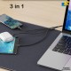 LDNIO- 3-in-1 Fast Charging Data Cable - USB to Type-C/Lighting/Micro USB Cable Copper Core Line 1.2M - LC96U
