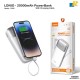 LDNIO PQ20 – 20,000mAh 22.5W Fast Charging Power Bank with Built-in Cables & LED Digital Display